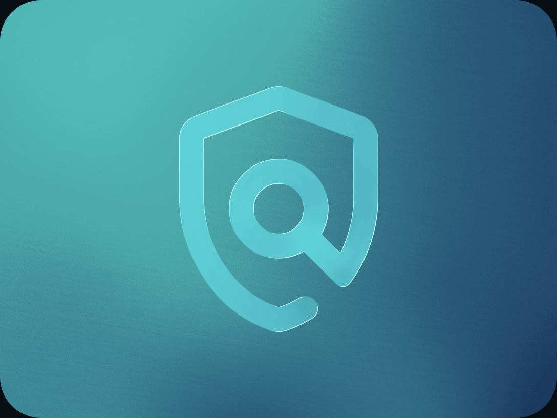 Glass shield with a magnifying glass for compliance audit review